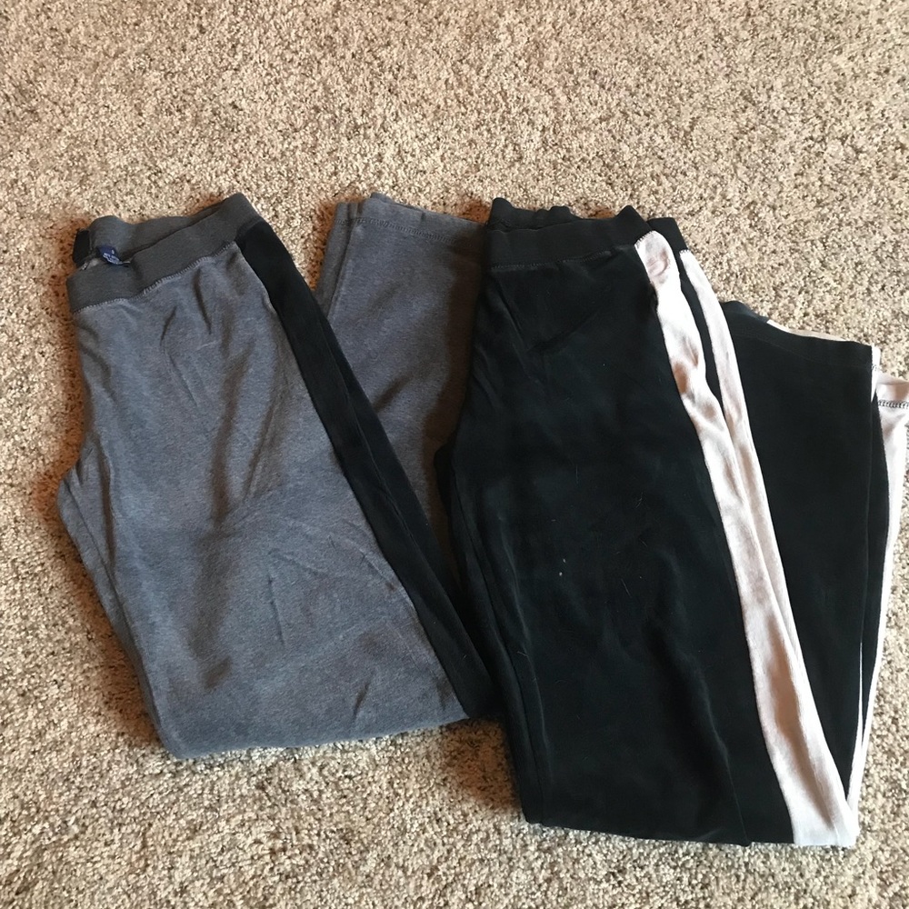 Two pairs sweatpant/pajama pants